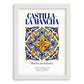 Castilla-La Mancha, Spain – Travel Wall Decor, placed in minimal white frame