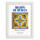 Región de Murcia, Spain – Travel Poster, placed in minimal white frame