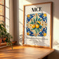 Nice, France – Travel Poster, clean layout with no caption