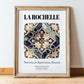 La Rochelle, France – Historic Cities Art Print, in wooden frame leaning on the floor