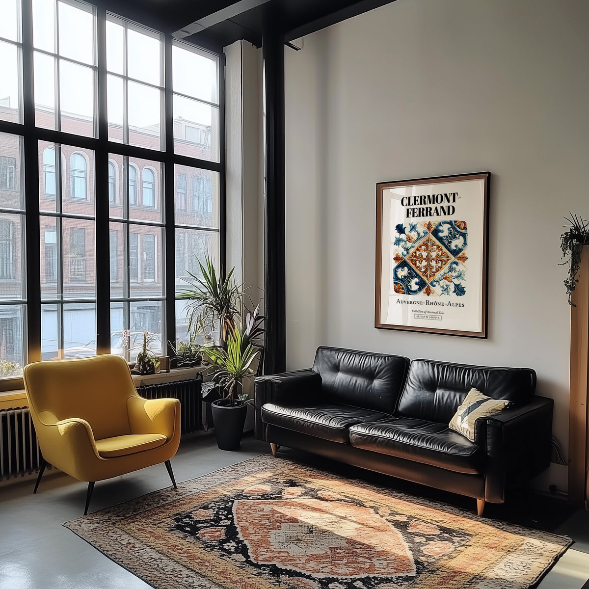 Clermont-ferrand, France – Travel Poster, unframed on coastal sand