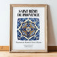 Saint-rémy-de-provence, France – Architectural Travel Art, in wooden frame leaning on the floor