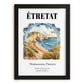 Étretat, France – Minimalist Travel Print, in sleek black frame