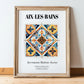 Aix-les-bains, France – Travel Print, in wooden frame leaning on the floor