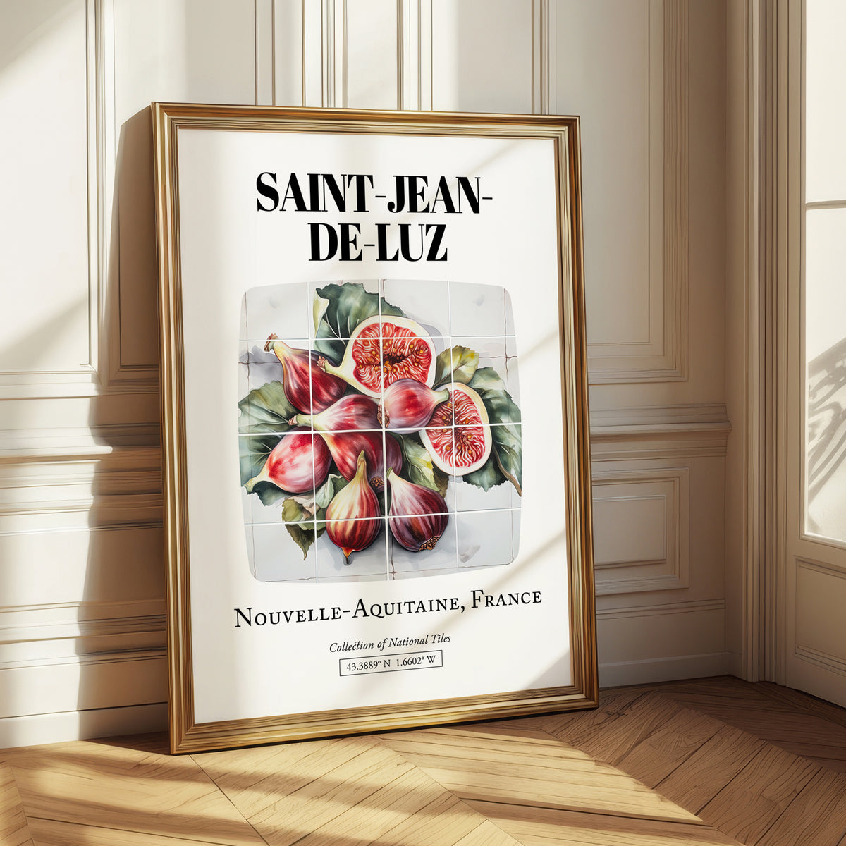 Saint-jean-de-luz, France – Vintage Travel Poster, styled in a charming Paris street view
