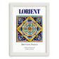 Lorient, France – Travel Print, placed in minimal white frame