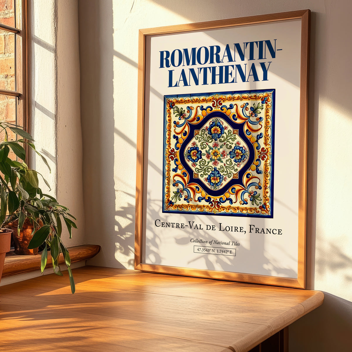 Romorantin-Lanthenay, France – Travel Wall Decor, clean layout with no caption