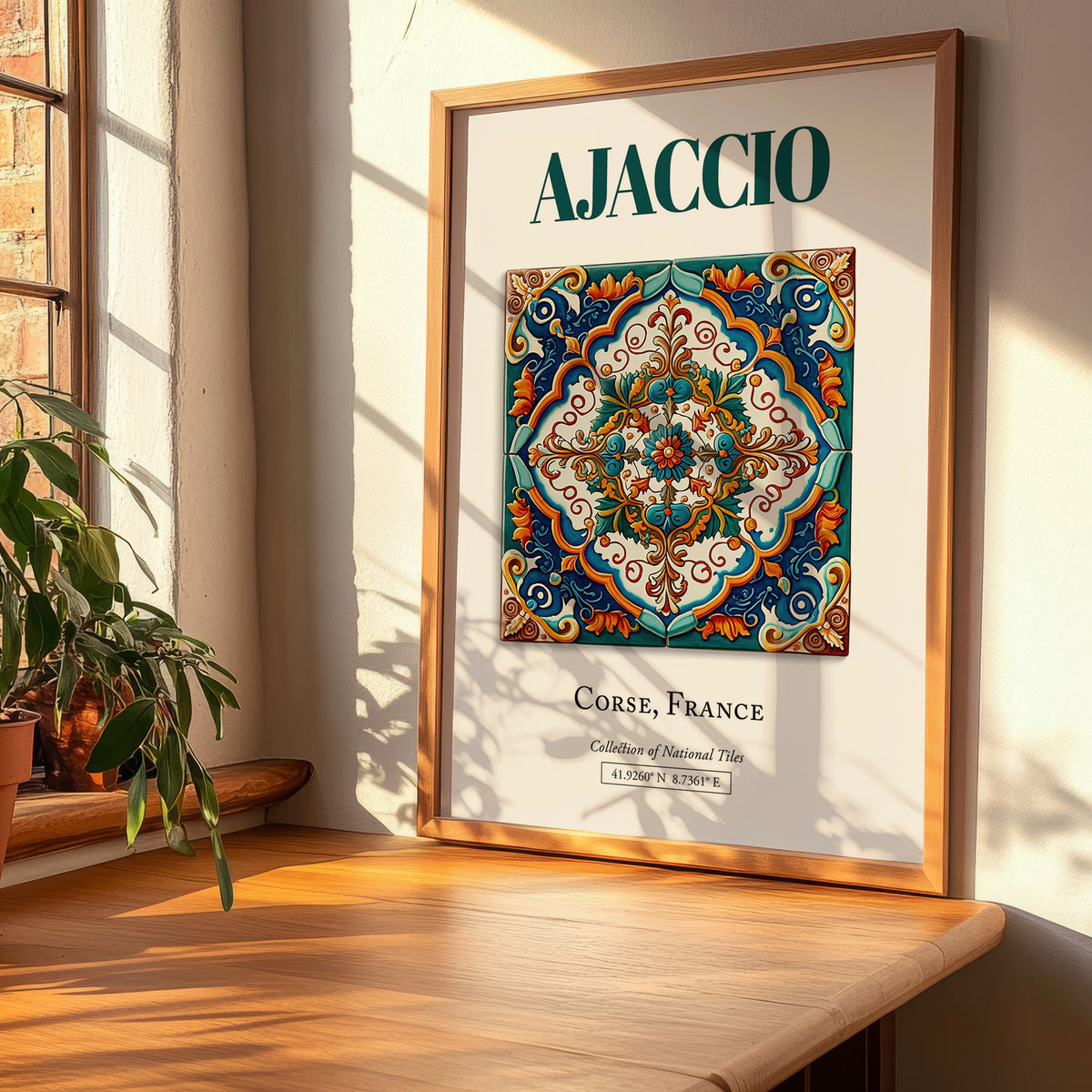 Ajaccio, France – World Travel Art, clean layout with no caption
