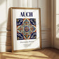 Auch, France – Travel Poster, styled in a charming Paris street view