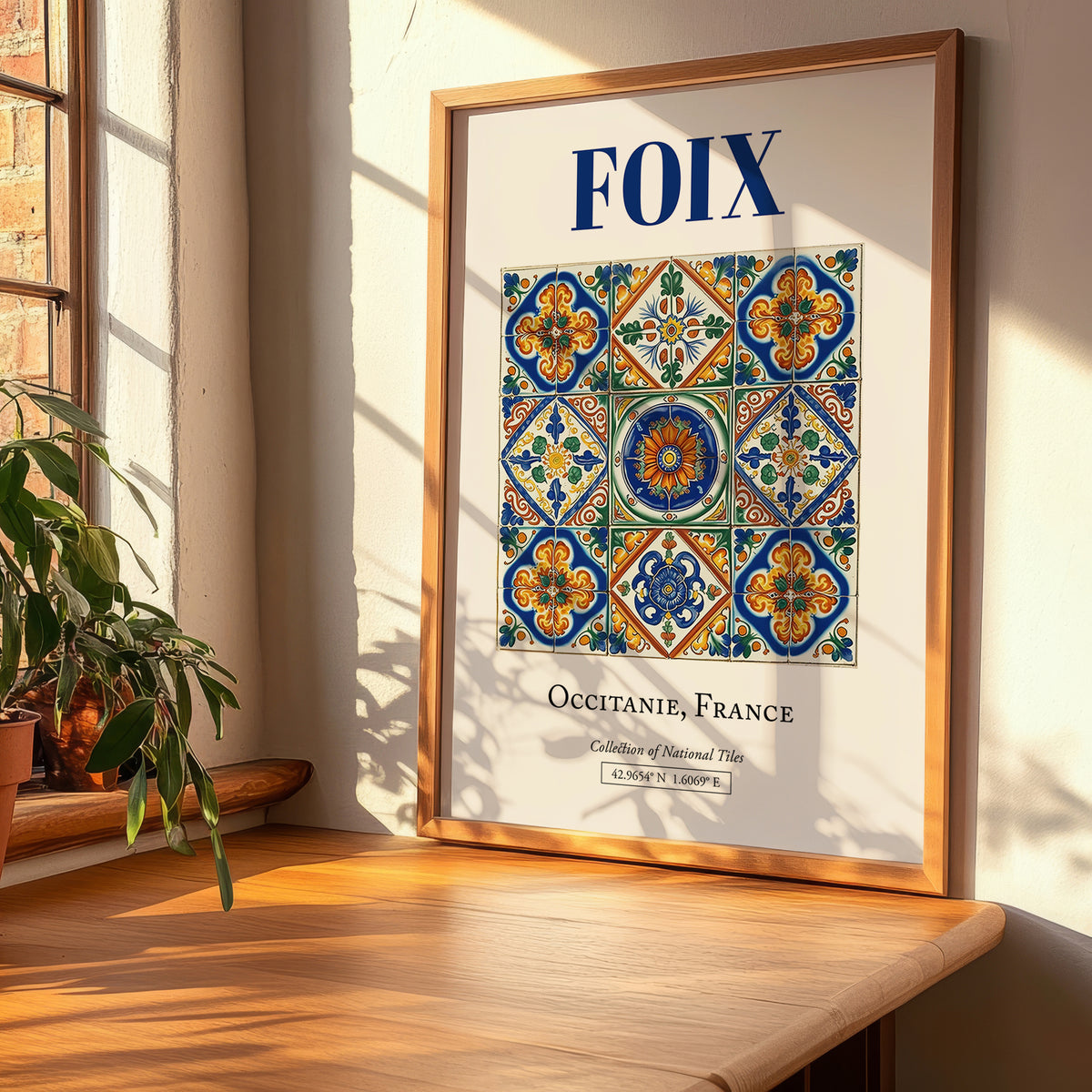 Foix, France – Travel Print, clean layout with no caption