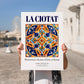 La Ciotat, France – Travel Print, no-text version framed in wood