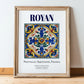 Royan, France – Travel Poster, in wooden frame leaning on the floor