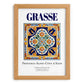 Grasse, France – Tourist Destination Poster, set in oak frame