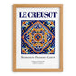 Le Creusot, France – Travel Poster, set in oak frame