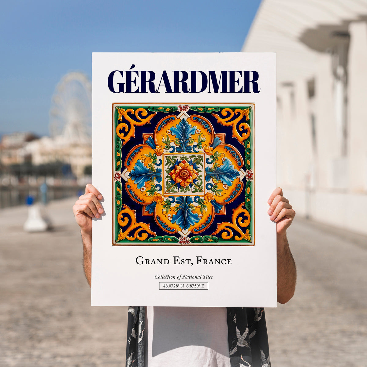 Gérardmer, France – Travel Print, no-text version framed in wood