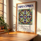 Saint-Cyprien, France – World Heritage Travel Poster, clean layout with no caption