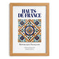 Hauts-de-France, France – Travel Poster, set in oak frame