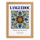 Languedoc, France – Travel Poster, set in oak frame