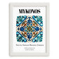 Mykonos, Greece – Travel Wall Decor, placed in minimal white frame