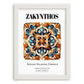 Zakynthos, Greece – Travel Wall Art, placed in minimal white frame