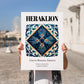 Heraklion, Greece – Travel Wall Art, no-text version framed in wood