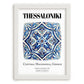 Thessaloniki, Greece – Cultural Heritage Wall Art, placed in minimal white frame