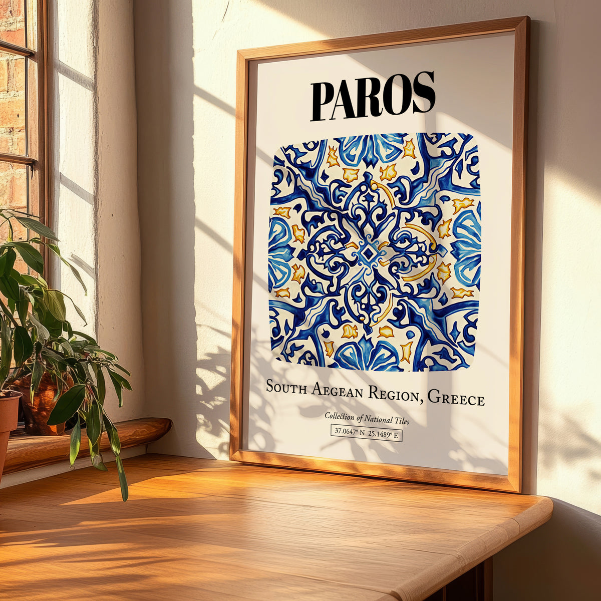 Paros, Greece – Travel Wall Decor, clean layout with no caption
