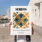 Serifos, Greece – Travel Print, no-text version framed in wood