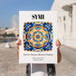 Symi, Greece – Global Wall Art, no-text version framed in wood