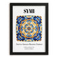 Symi, Greece – Global Wall Art, in sleek black frame