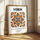 Samos, Greece – Country Culture Poster, styled in a charming Paris street view
