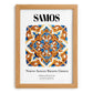 Samos, Greece – Country Culture Poster, set in oak frame