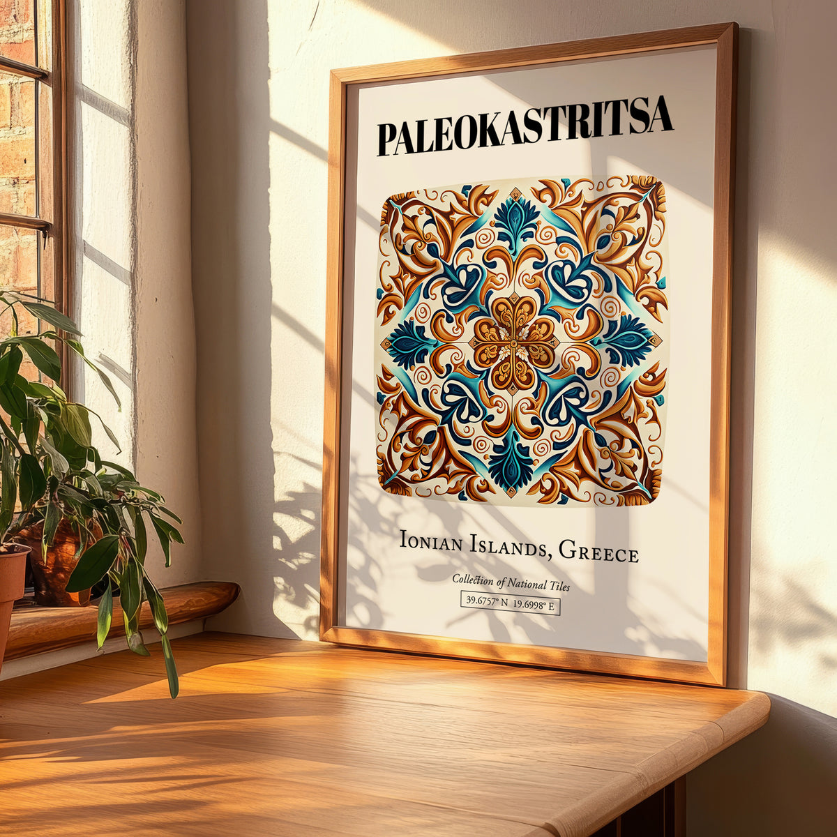 Paleokastritsa, Greece – Travel Wall Art, clean layout with no caption