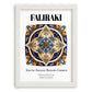 Faliraki, Greece – Architectural Travel Art, placed in minimal white frame