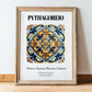 Pythagoreio, Greece – Travel Print, in wooden frame leaning on the floor