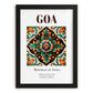 Goa, India – Travel Wall Decor, in sleek black frame