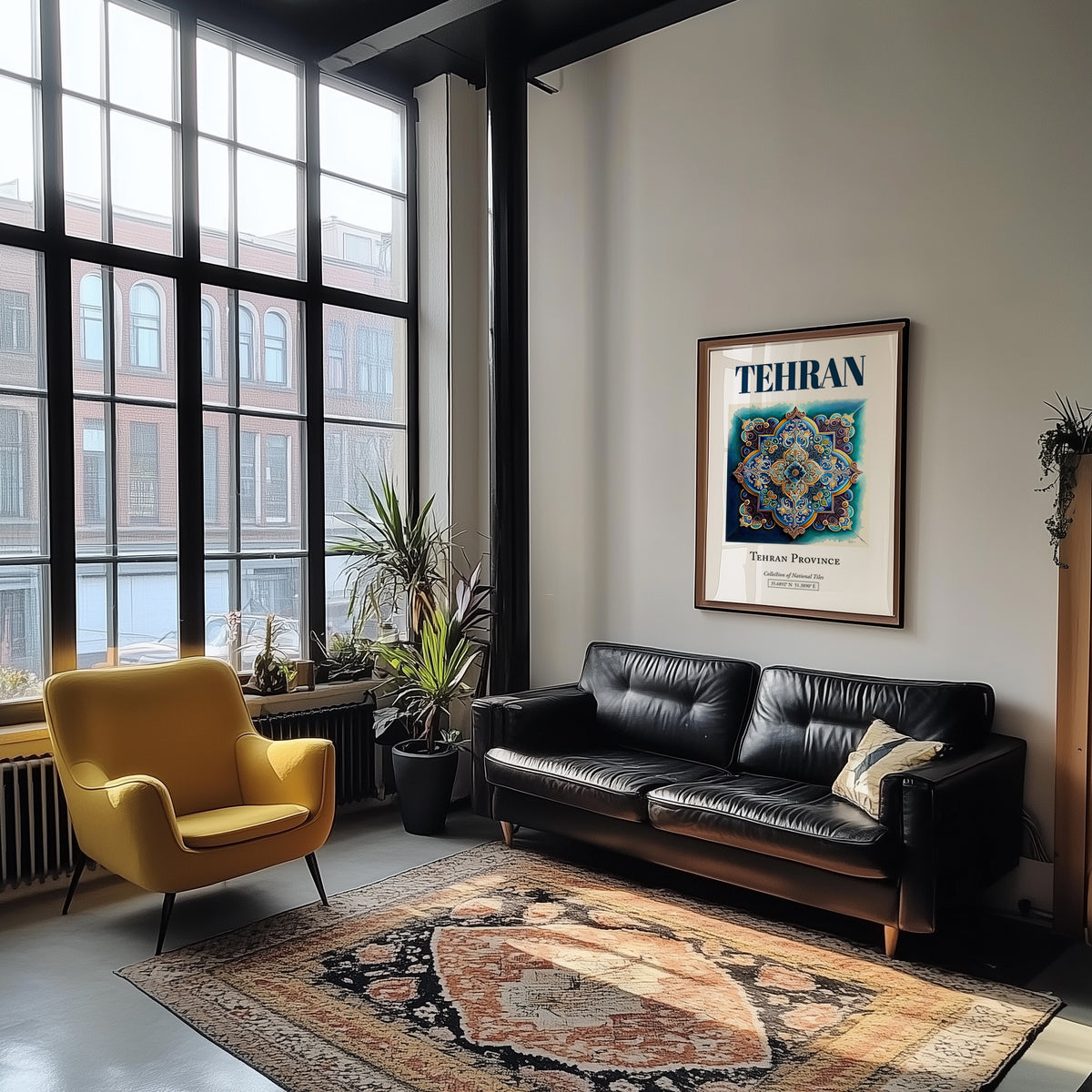 Tehran, Iran – Travel Wall Decor, unframed on coastal sand