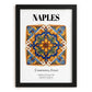 Naples, Italy – Travel Print, in sleek black frame