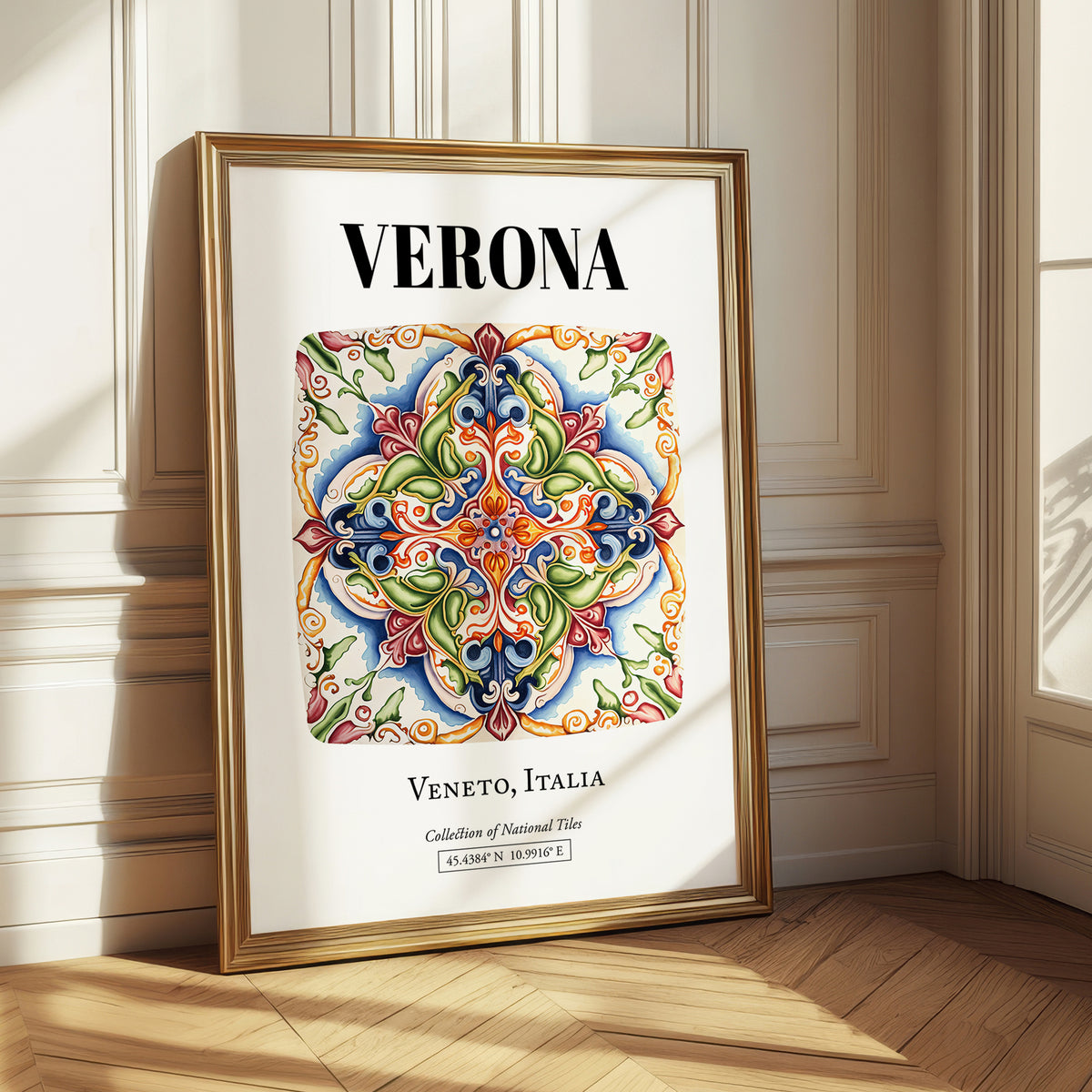 Verona, Italy – Cultural Heritage Wall Art, styled in a charming Paris street view