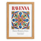 Ravenna, Italy – Tourist Destination Poster, set in oak frame