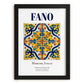Fano, Italy – Travel Print, in sleek black frame