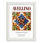 Avellino, Italy – Travel Poster, placed in minimal white frame