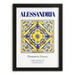 Alessandria, Italy – Travel Wall Decor, in sleek black frame
