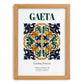 Gaeta, Italy – Vintage Travel Poster, set in oak frame