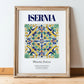 Isernia, Italy – Travel Print, in wooden frame leaning on the floor