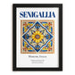 Senigallia, Italy – Tourist Destination Poster, in sleek black frame