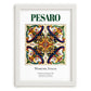 Pesaro, Italy – Travel Print, placed in minimal white frame