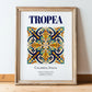 Tropea, Italy – Travel Wall Art, in wooden frame leaning on the floor