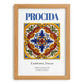 Procida, Italy – Travel Poster, set in oak frame