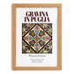 Gravina in Puglia, Italy – Travel Poster, set in oak frame